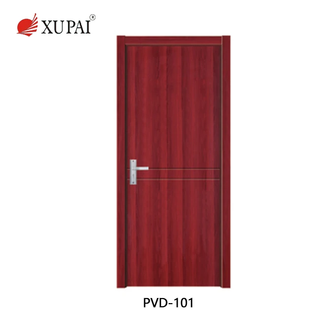 
Traditional interior melamine doors cover modern bedroom door design with PVC wood 