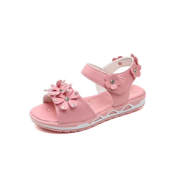 
Child Sandal Girls Fancy Leather Sandal Kids Summer Shoes 