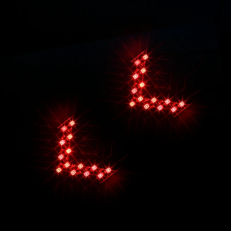HTAUTO LED Turn Light 3528 Chips 14 SMD LED Side Mirror Flash Arrows Turn Light Mini Car MotorcycleTurn Signal Lights