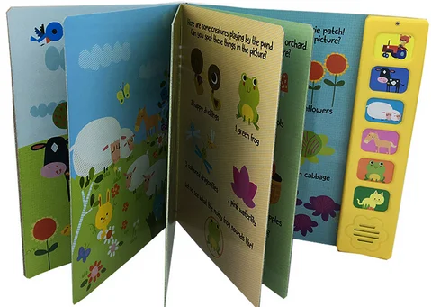 
Factory Nice Quality Children Sound Book with Button 