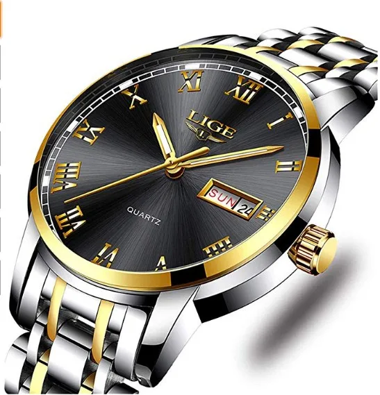 Luxury Mesh fashion man watch multi-function waterproof watch