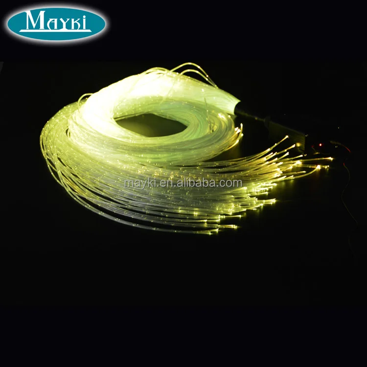 3*0.75mm PMMA sparkle flash fiber optic cable for baby room decoration sensory, curtain, chandelier, waterfall light
