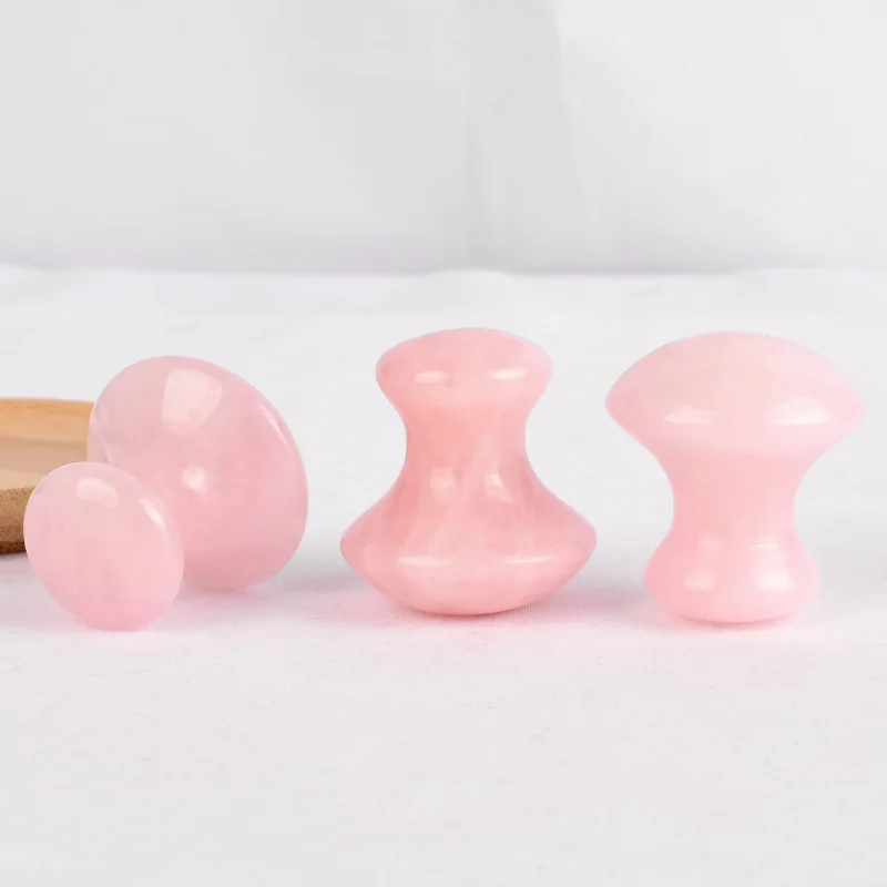 
2019 amazon butterfly gua sha tool, natural pink quartz butterfly jade guasha for body face massage 