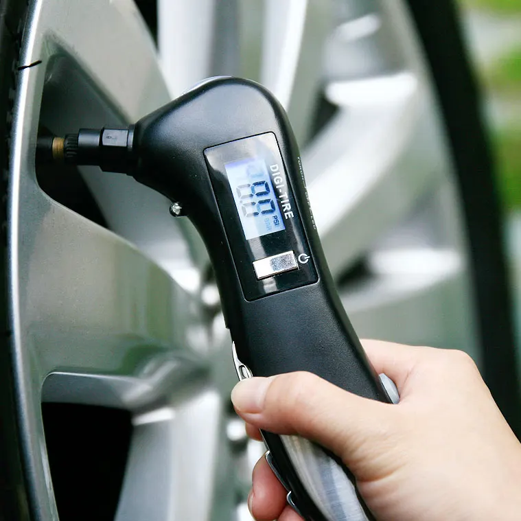 
Car digital tire low pressure gauge with lighting 