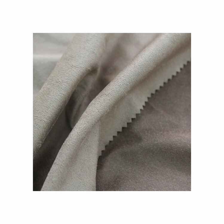 High quality 100 polyester suede fabric brushed velvet fabric