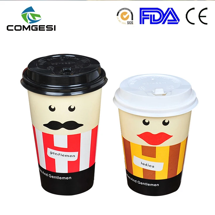 Wholesale Design Paper Cups Brand Logo Printed for Hot Drinks Personalized Bio Coffee Paper cups