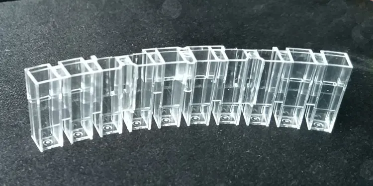 ISO9001 Certificate ps plastic material 10 holes test cup cuvette Mindary Analyzer BS 200 plastic  Disposable cuvette