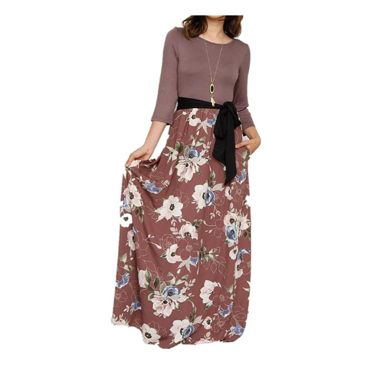 Summer beautiful women cotton long maxi skirt