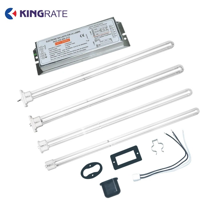 U Shape 75W/150W Photolysis 185NM 254NM UV Germicidal Lamp  For Waste Air Treatment