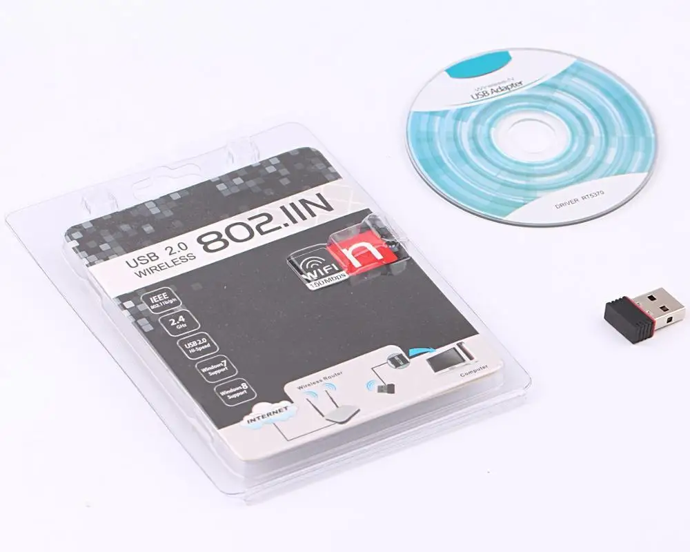150Mbps Ralink RT5370 mini usb wifi adapter with soft AP function, work out of box with RPI.