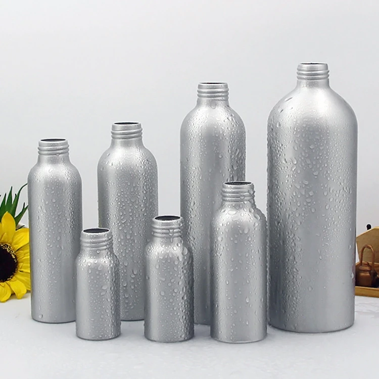 IBELONG Wholesale 30ml 50ml 100ml 120ml 150ml 250ml 500ml 1 Liter Empty Aluminum Lotion Bottle With Hand Pump Sprayer