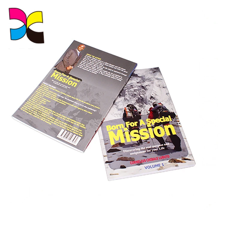 Perfect binding softcover book full color own story printing customized novel A5 size paperback