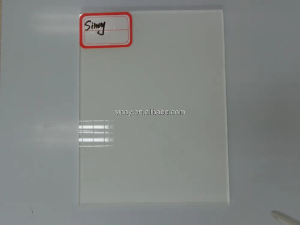 Jumbo size RAL 9010 Soft White Back Painted Glass ( opaque white glass) , white lacquered glass, for interior applications