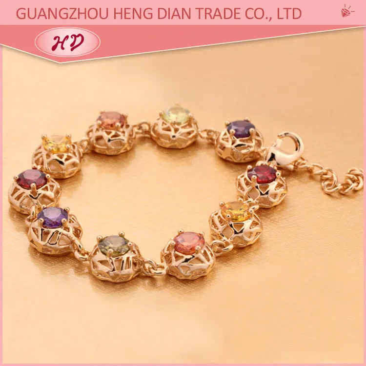 2018 fashion style 22k indian gold bracelet designs for women jewelry