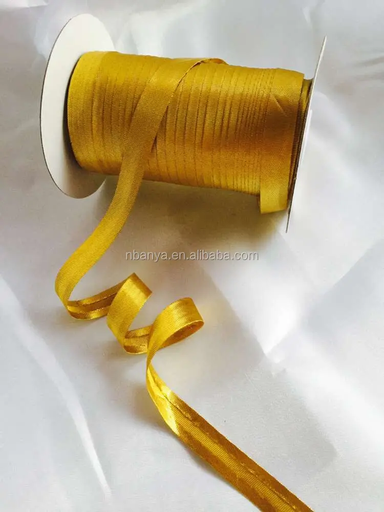 15mm144yds 100% polyester satin bias tape AW brand bias binding piping tape polyester tape