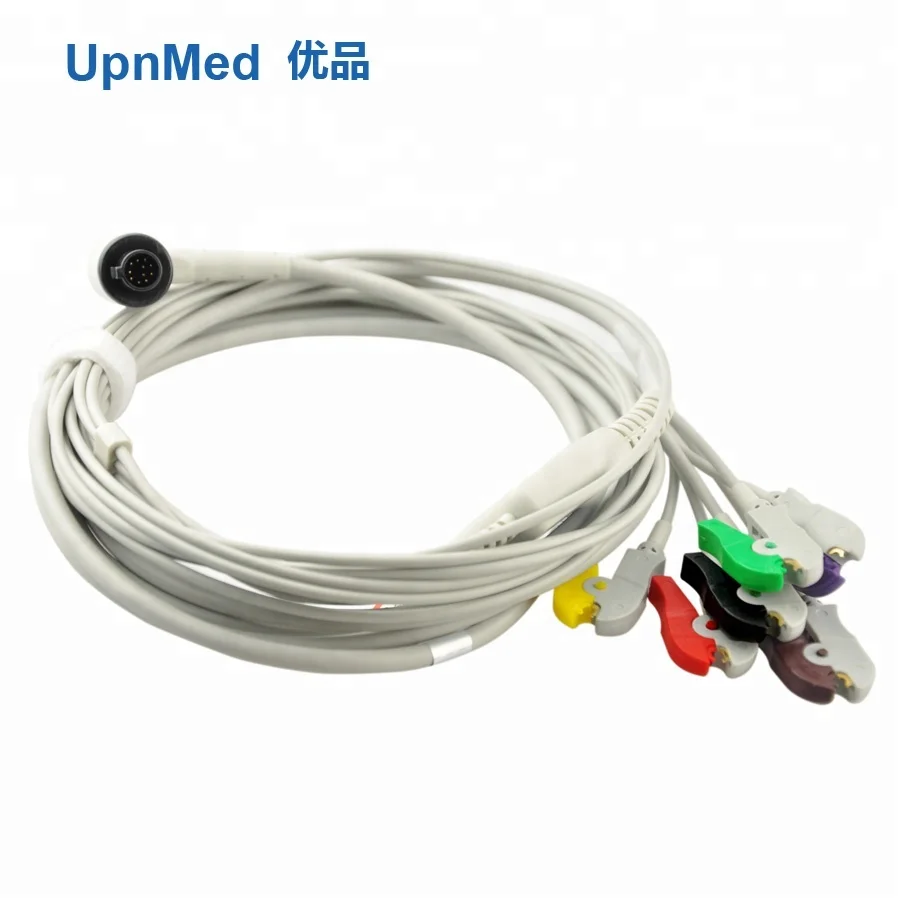 Higher quality one piece corpuls 6 lead ecg cable