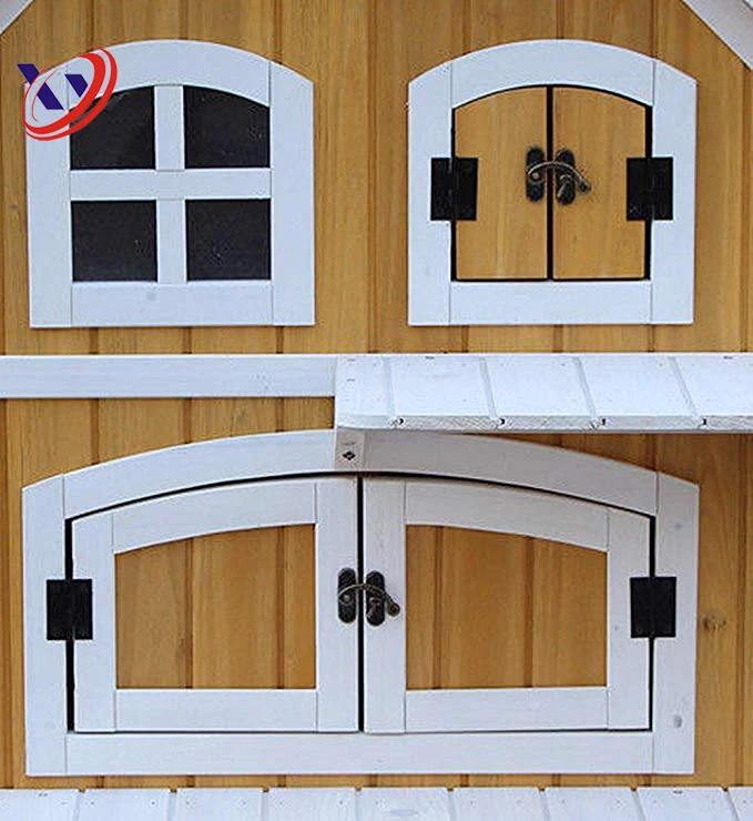 2 Story Wooden Cat Cottage Chicken Rabbit Guinea Pig House Coop