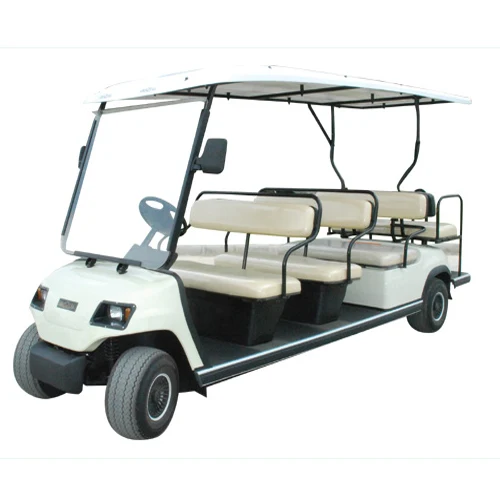 11 Seaters Red Electric Sightseeing Cart / Bus with raincover