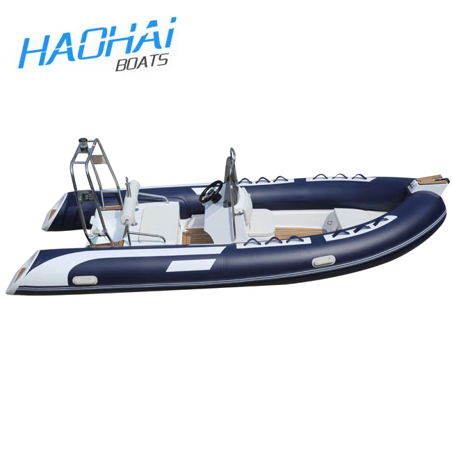 China Supplier 4.8m Fiberglass Rigid Inflatable RIB Boats With CE