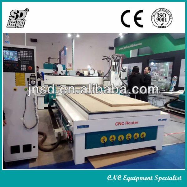 2014 новейших три шпинделя обработки yaskawa сервопривода hsd 9.0kw шпинделя резьба по дереву с чпу