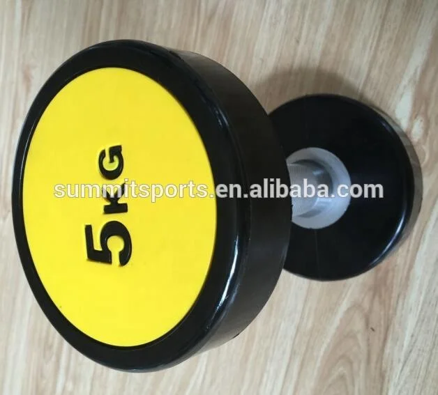 Fitness Manufacturer PU DUMBBELL Urethane 50kg DUMBBELL