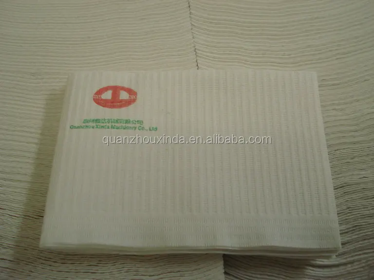 Medical Multi Colors Waterproof Disposable No Tie Folding Paper Dental Bibs & Dental Napkin Tissue Cutting and Making Machine