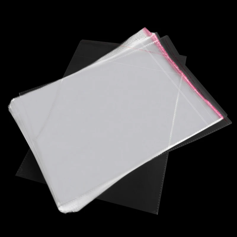 Wholesale cheap clear self adhesive seal clothes opp packing plastic bag /clear poly t-shirt bag