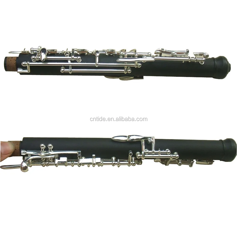 Semi automaticsilver plated key hard rubber oboe OB7500S