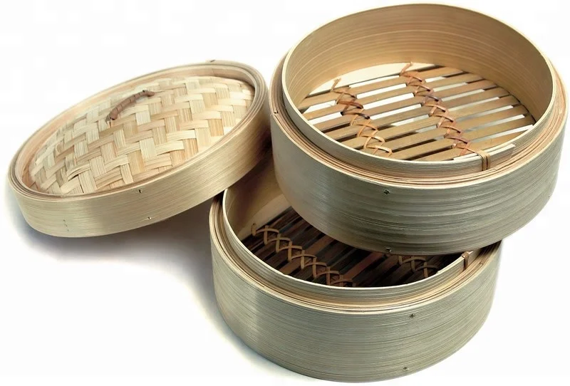Asian Food Bamboo Steamer