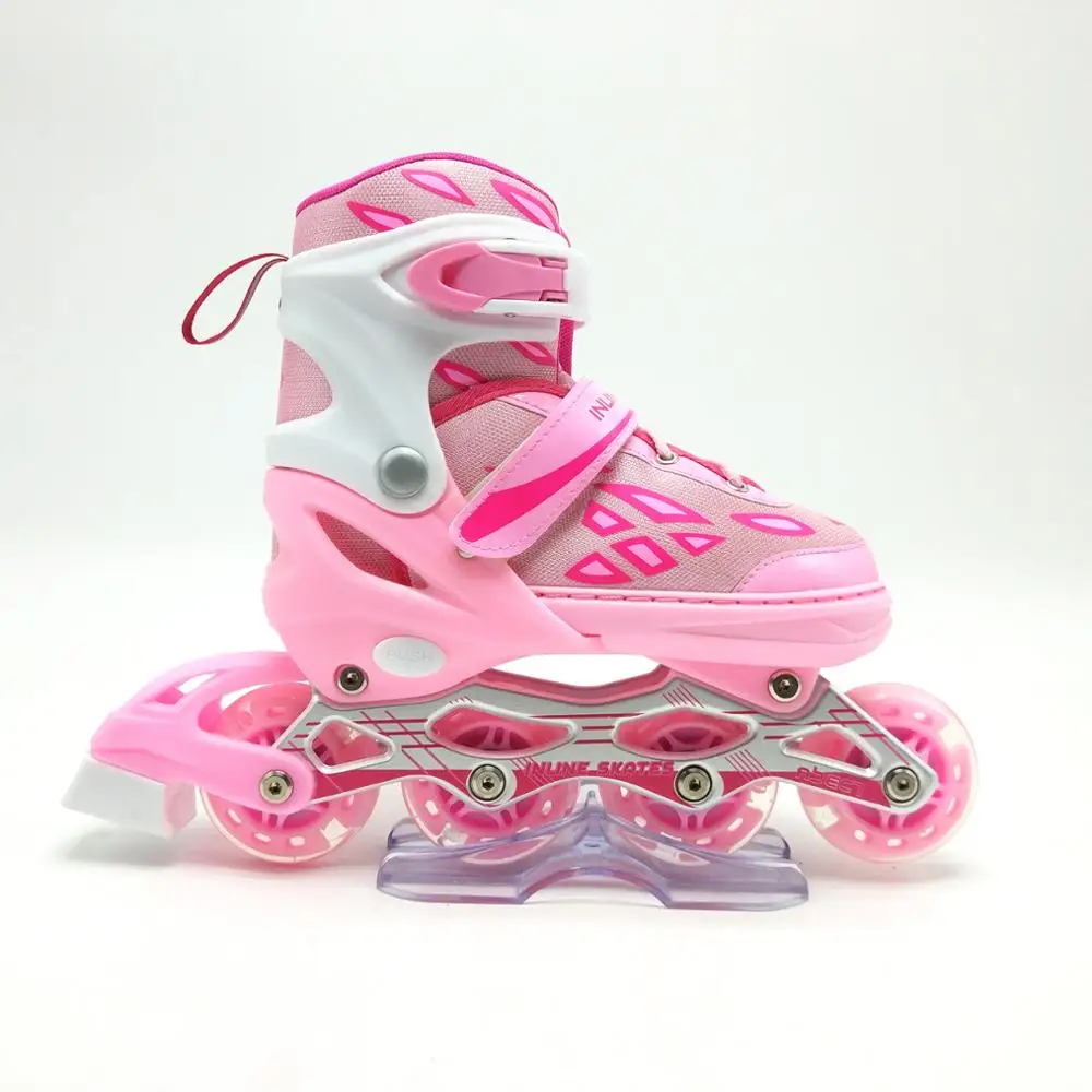 2019 new design figure skate shoe kid adjustable inline skate professional kids 4 wheel aggressive inline skates