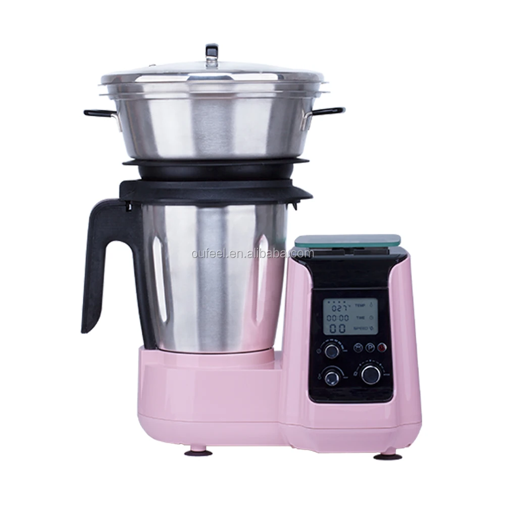 Cooking machine with LCD adjustable speed