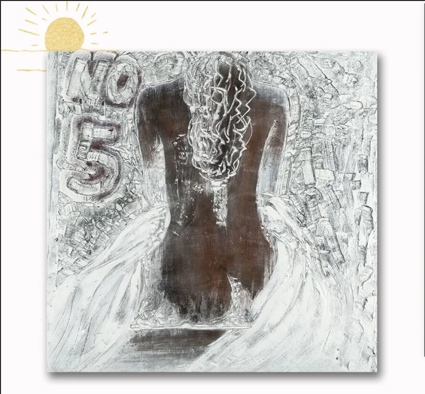 Hand Painted Sexy Woman Painting Back Nude Woman Body Oil Painting