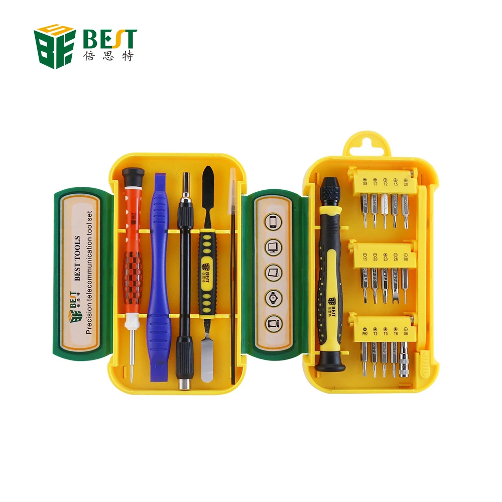 BST-8923 21 шт. рычажный инструмент для открытия Отвертки Набор инструментов ремонта мобильных телефонов iPhone iPad ноутбука