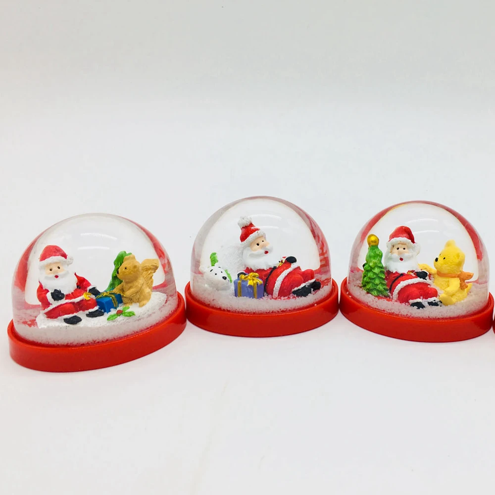 Holiday Gifts Christmas Figurines Inside Plastic Snow Globe Snow Ball