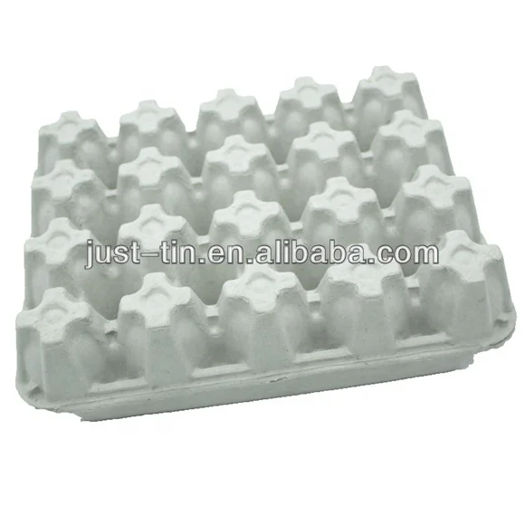 Environment-friendly Egg Tray Carton with Cover Pulp Moulding 20 Eggs Carton/Tray/Box