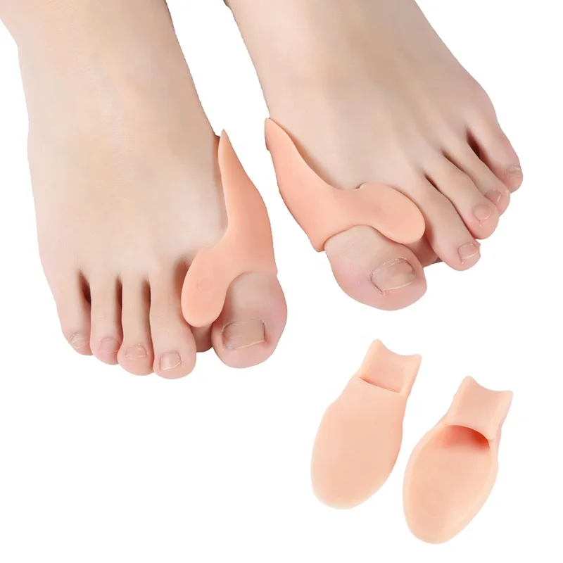 JIELU Rabbit Ears Foot Care Product Toe Correction Separators Gel Insoles Silicone