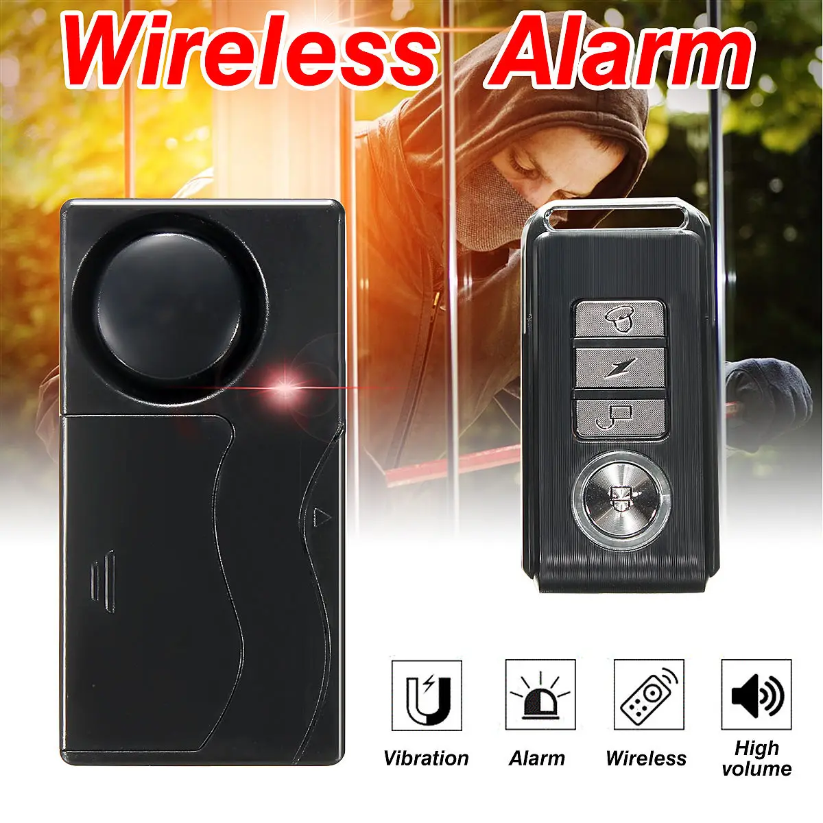 security equipment anti thief burglar door bell window bicycle wireless remote alarm