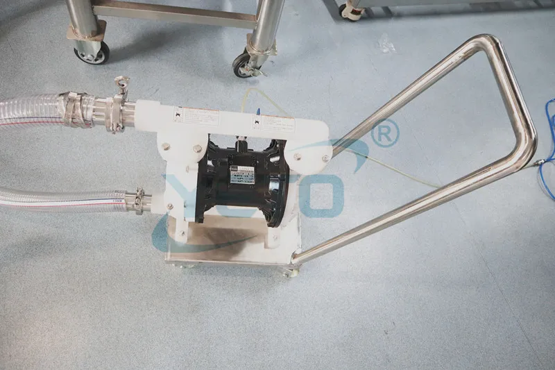 YETO От 0 до 10 лет б/у вилден жидкости лосьон шампунь пневматический мембранный насос для подключения по смешиванию и снаряжению машина с тележкой для сахарной ваты