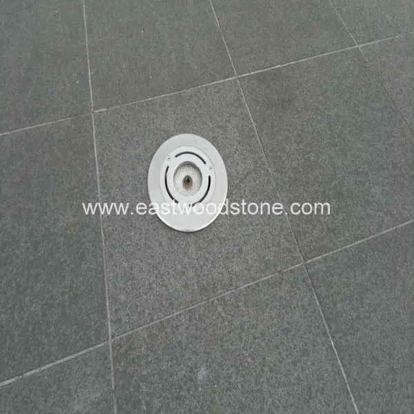 outdoor black stone paver