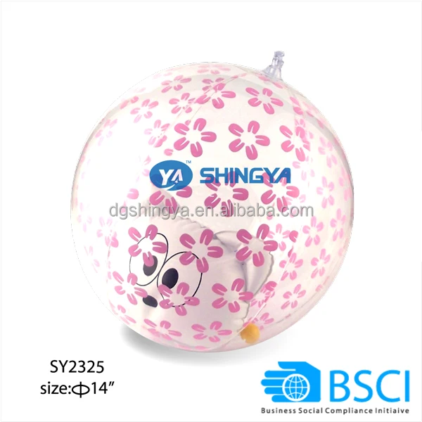 clear inflatable ball, beach ball, inflatable toys