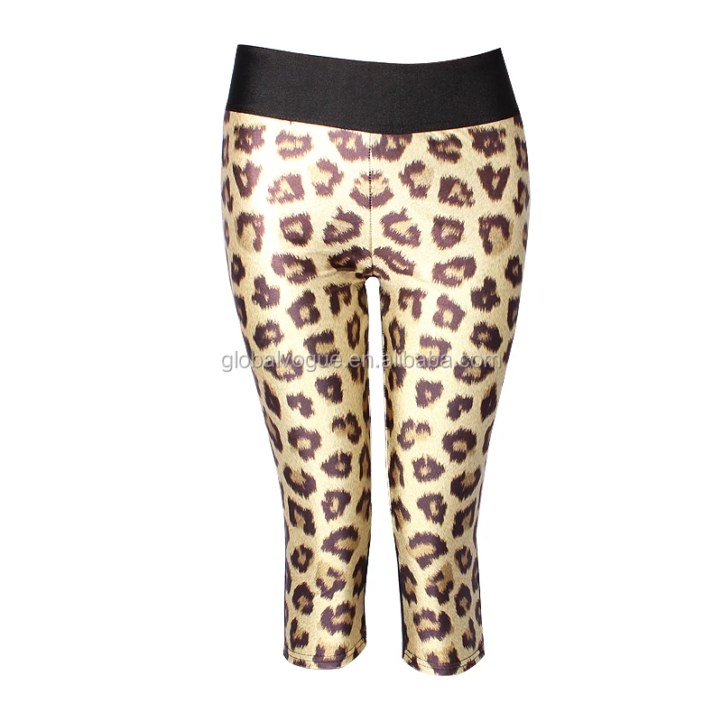 Wholesale Sexy Capri tights skinny Damen Girl Basic Leggings Leggins 3/4 Plus Size Shorts