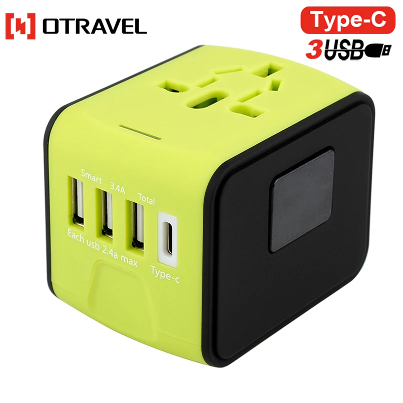 SL-199T Универсальная мобильная дорожная зарядка USB C концентратор зарядное устройство с 4 портами