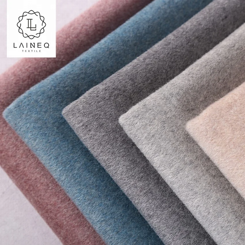 STOCK SUPER SOFT Double Faced 100% Wool Fabric for Winter Clothing