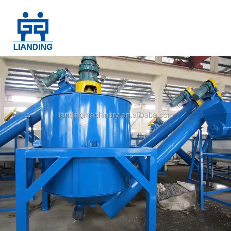 300kg/h pet bottle flakes recycling line/waste plastic pet bottle scrap hot washing machine