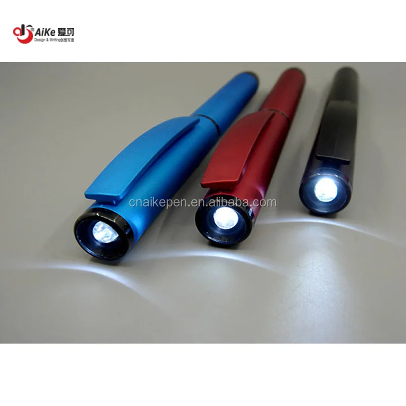 Matt Finish Twist LED light pointer pen 0.7 mm soft touch