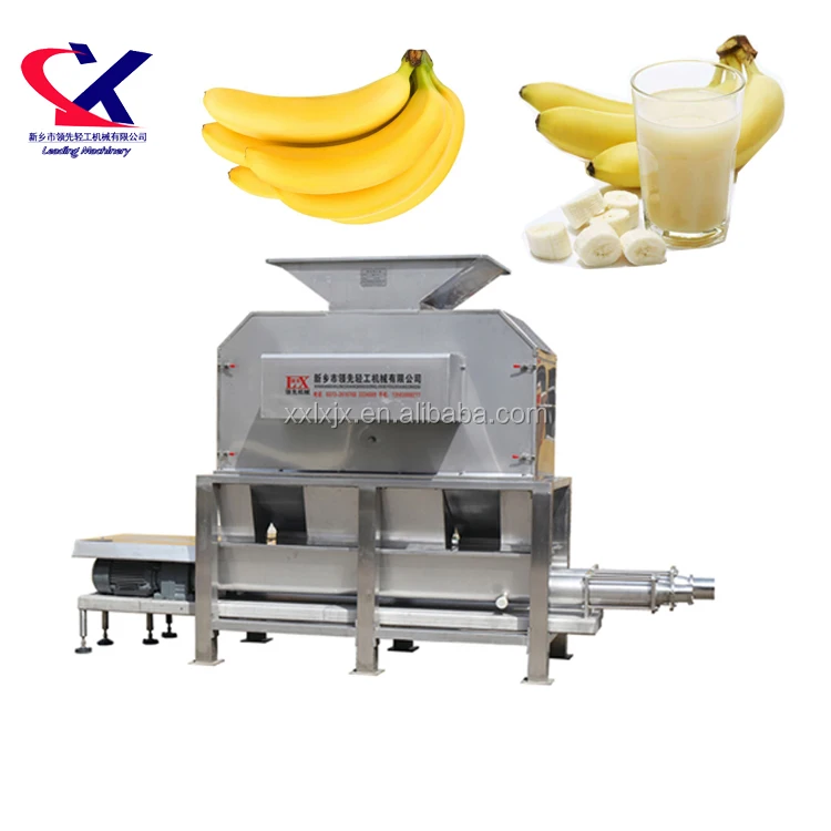 Commercial Banana Pulp Making Banana Puree Processing Machine