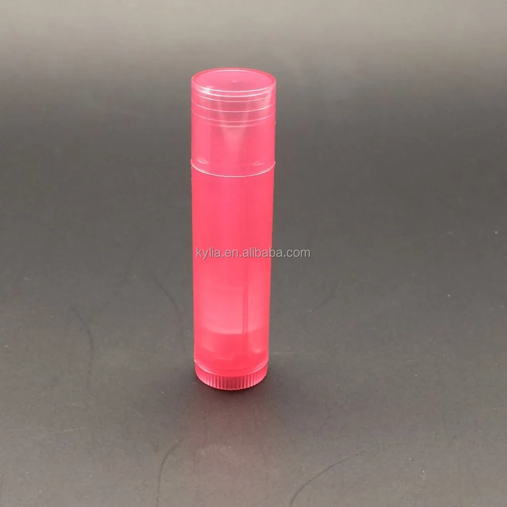 Manufacturer Wholesale Custom Colorful PP Clear Mini Lip Balm Tube 5g Empty Plastic Lipstick Tube
