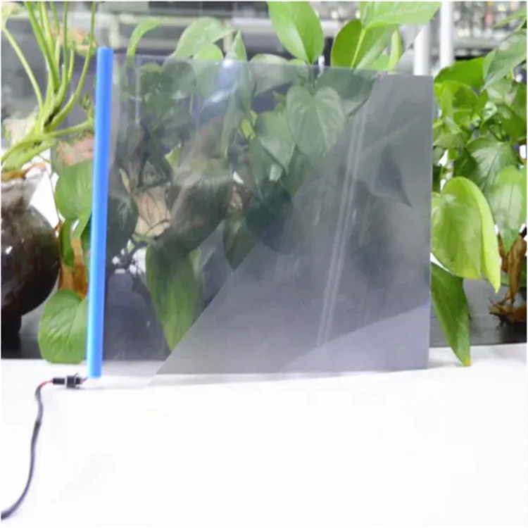 High Transparency self-adhesive low haze pdlc film Switchable Smart Glass Walls pdlc Switchable Smart Glass Privacy Glass Walls