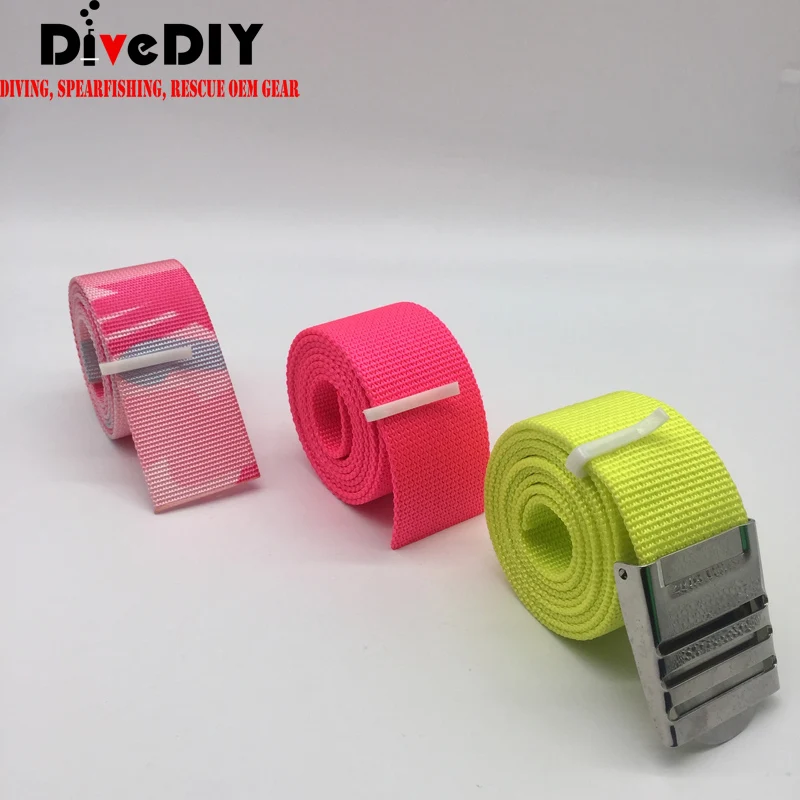 Nylon webbing diving weight belt with stainless steel buckle