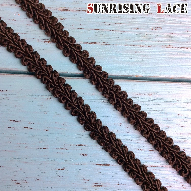 Отделка из полиэстера Gimp черного цвета оптом